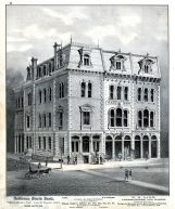 Bank, Hussey, Warren, Cory and Crowder, W.H. Sage Confectioner and Baker, Tarre Haute, Vigo County 1874
